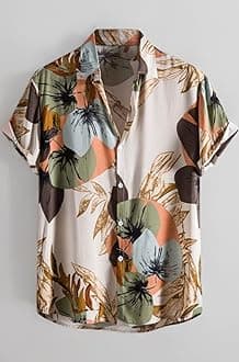 - Men's Casual Cotton Shirt – Button Down Summer Shirt for Men | Lightweight Textured Fabric | Perfect for Daily & Weekend Wear