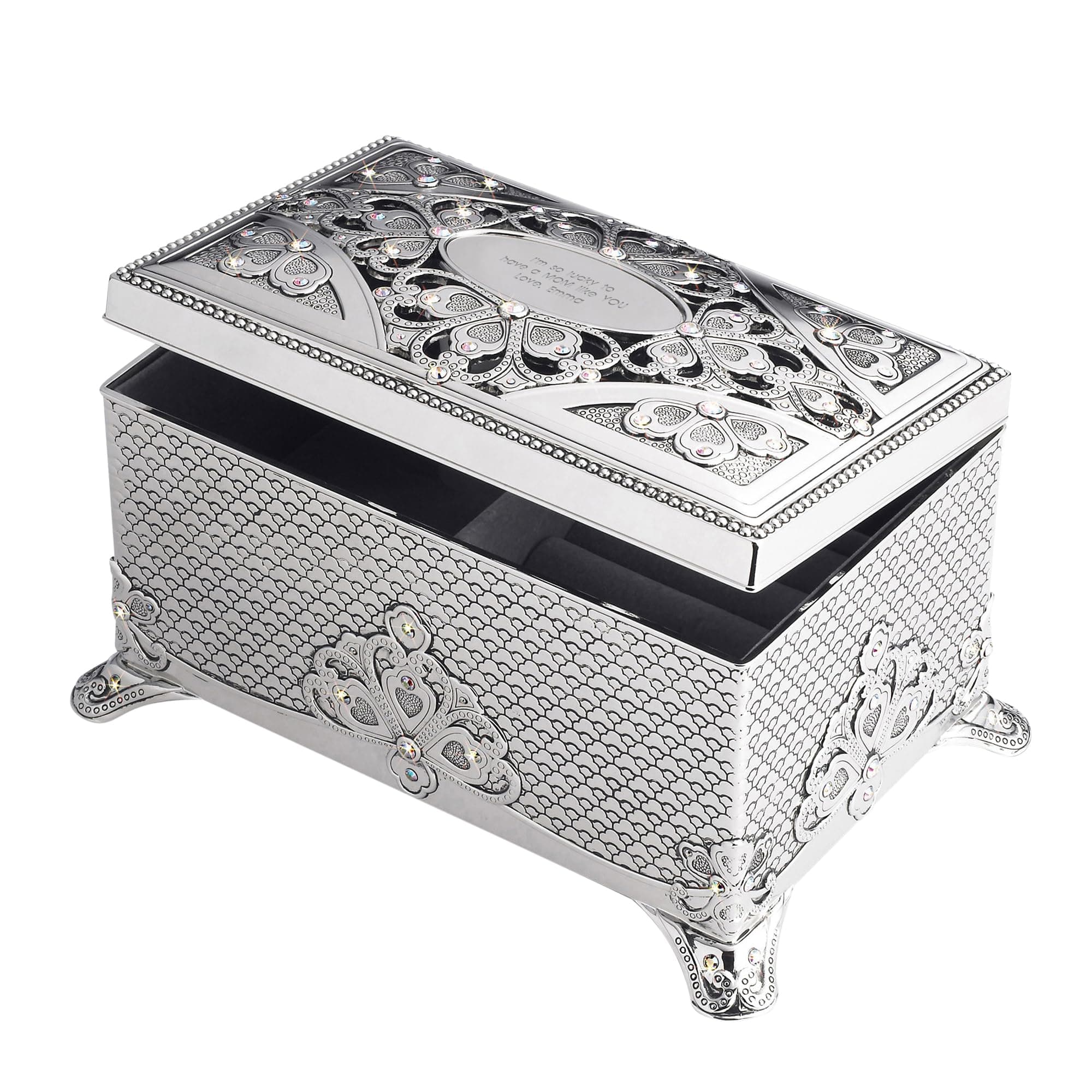 Personalized Engraved Anastasia Clover Musical Keepsake Box (Free Customization)
