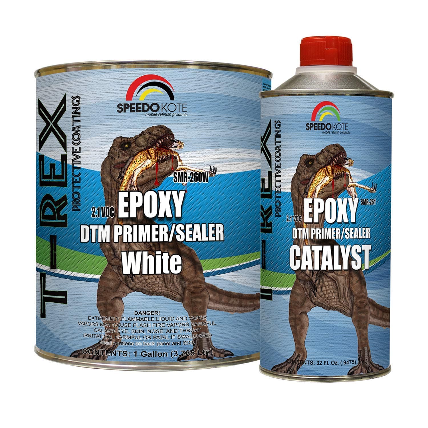 Epoxy Fast Dry 2.1 low voc DTM Primer & Sealer White Gallon Kit