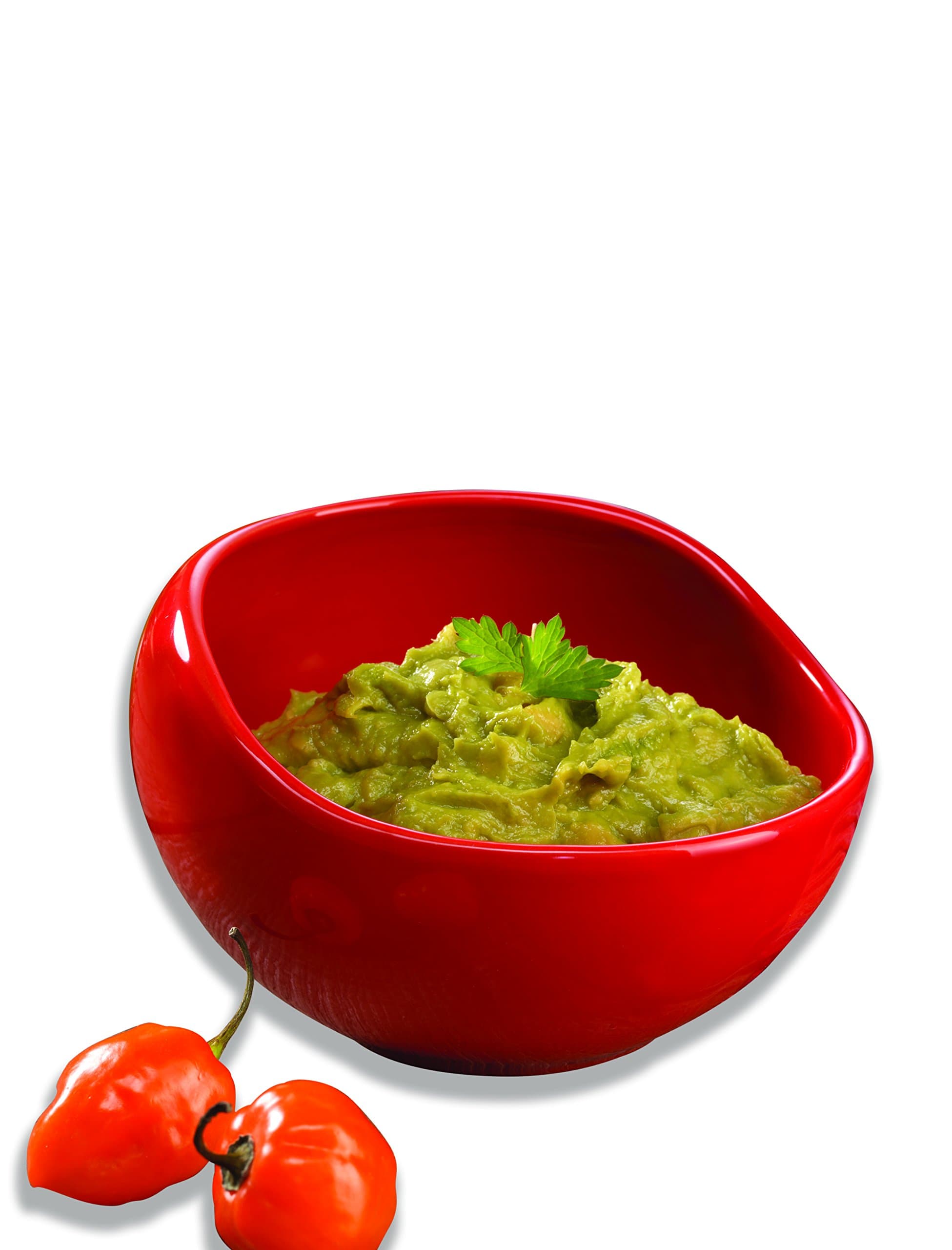 Chili Pepper Salsa Bowl in Bright Red Chips and Salsa Bowl for Salsa Guacamole and more, 10 oz