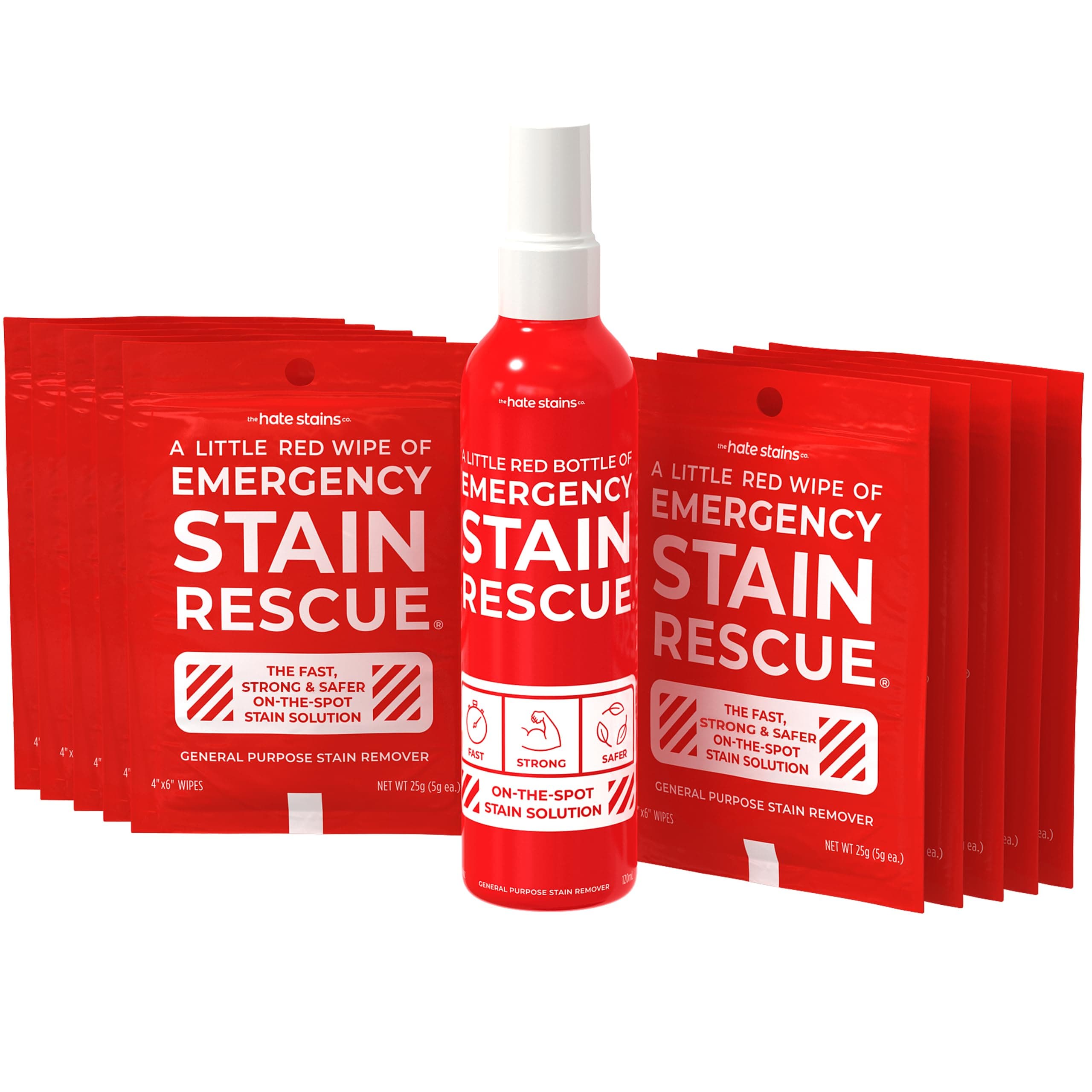 Emergency Stain Rescue (1-4oz Bottle & 10 Wipes