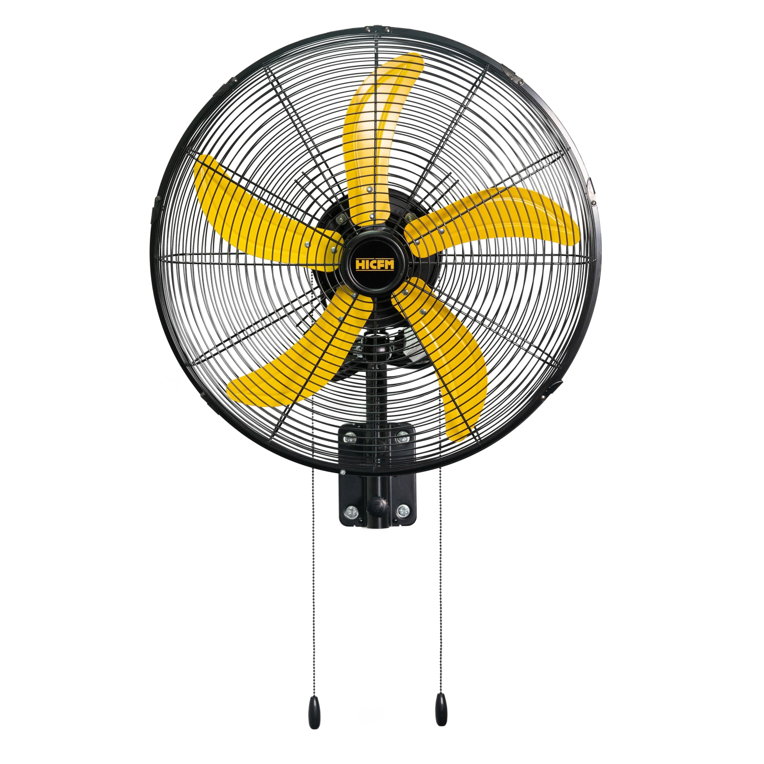 HiCFM 20" Oscillating Wall Mount Fan, 5000 CFM High Velocity Industrial Wall Mounted Heavy Duty Shop Fans with 3 Speed Settings 80° Oscillation for Commercial Garage Warehouse workshops Factory