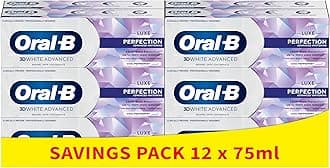 Oral-B 3D White Advanced Luxe Perfection Toothpaste 12 x 75ml Multipack