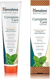 Himalaya Complete Care toothpaste - Simply Mint 5.29 oz/150 gm (1 Pack) Natural, Flouride-Free & SLS Free