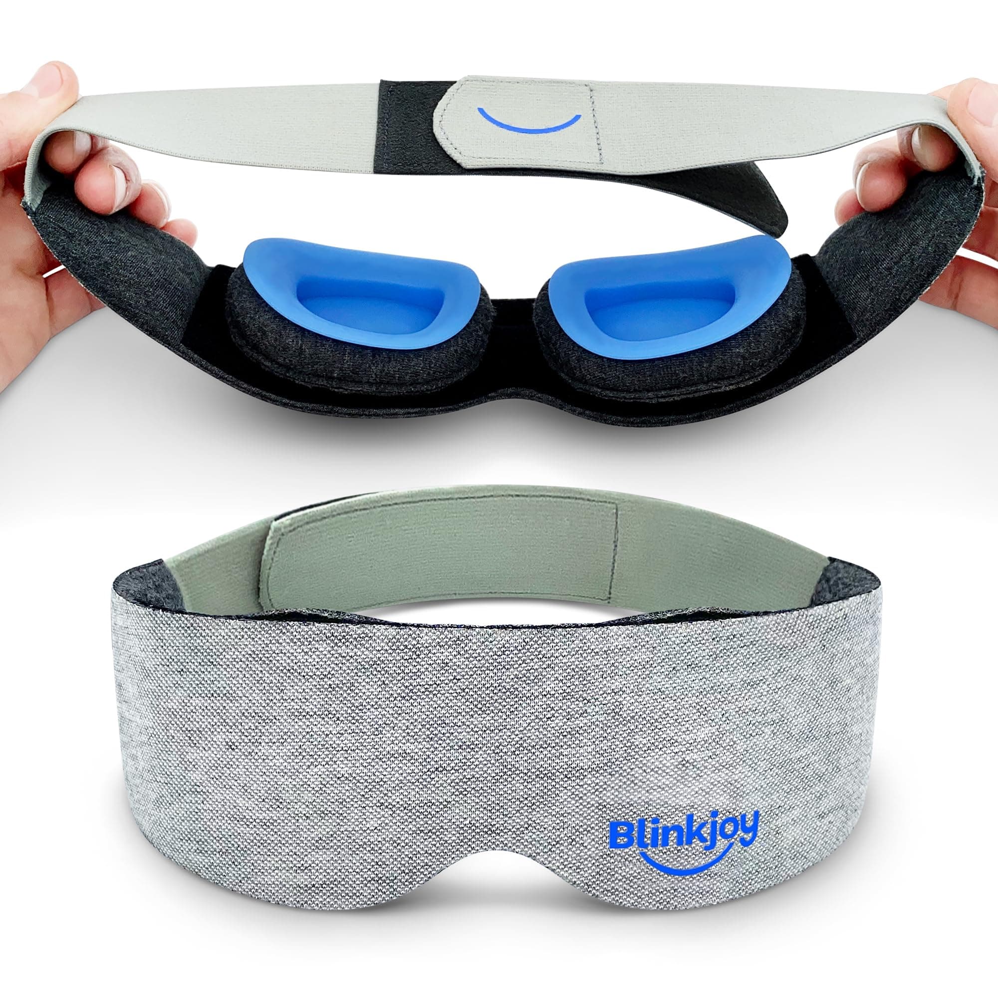 MOISTURIZING SLEEP MASK - Works best for back sleepers, protects from dust and drafts, comfortable and lightweight, zero pressure, preserves droplets and ointment