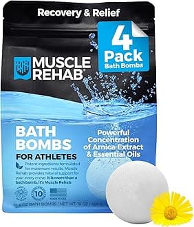 Bath Bombs for Athletes, White, 16 Ounce