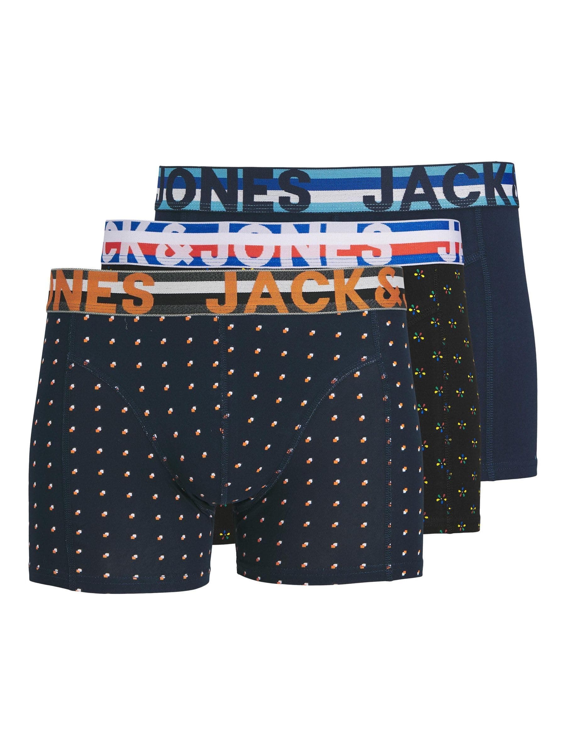 JACK & JONES Men's Jachenrik Trunks 3 Pack Noos