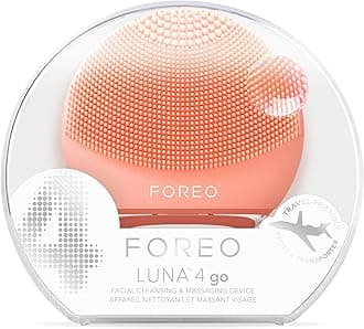 FOREO LUNA 4 go Smart Cleansing Device Facial Beauty Device Electric Facial Cleansing Brush, Silicone, Aging Care