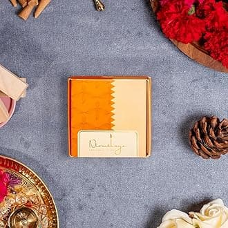 Luxury Sandalwood Incense Cones | Handmade & Organic | Made in India from Recycled Flowers | Charcoal-Free, Bamboo-Free | 40 Cones, 100g | for Spiritual Rituals, Yoga & Meditation