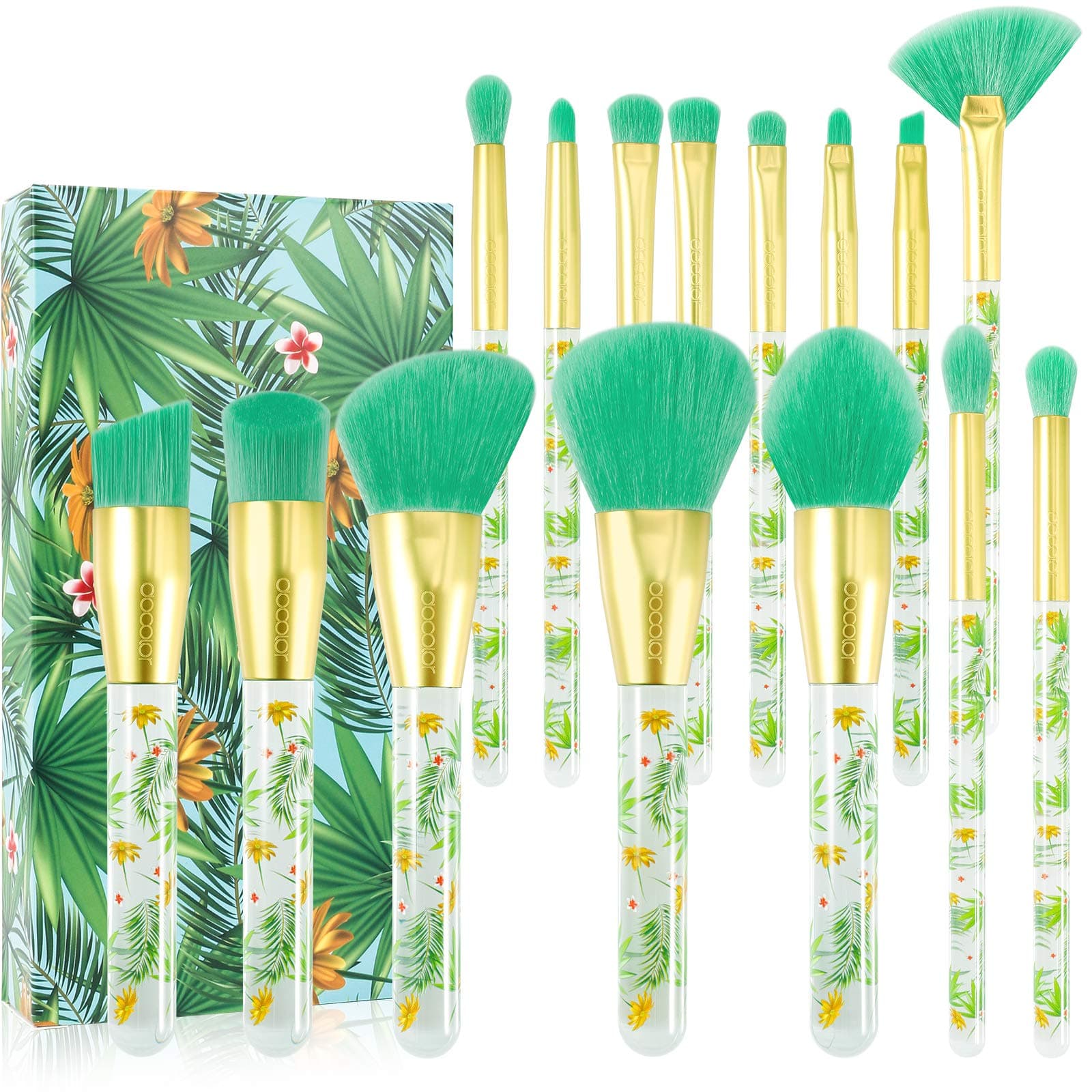 Tropical Makeup Brushes Set