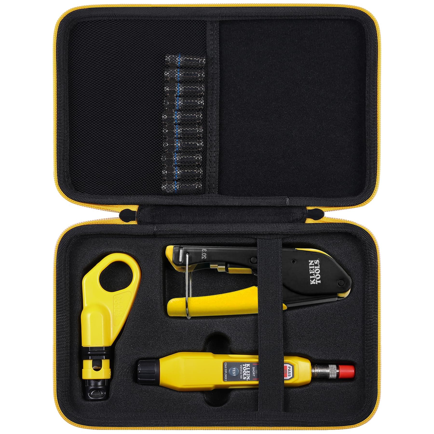 Hard Carrying Case Replacement for Klein Tools VDV002-818 Coaxial Cable Tools and Connectors,Customised Holder for Coax Cable Crimper Kit Tool(Case Only)