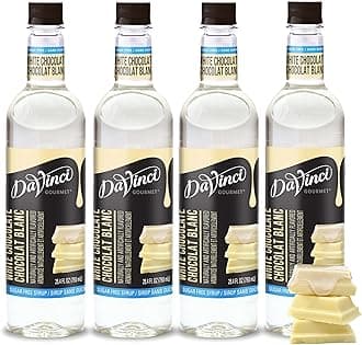 DaVinci Gourmet Sugar-Free White Chocolate Syrup, 25.4 Fluid Ounces (Pack of 4)