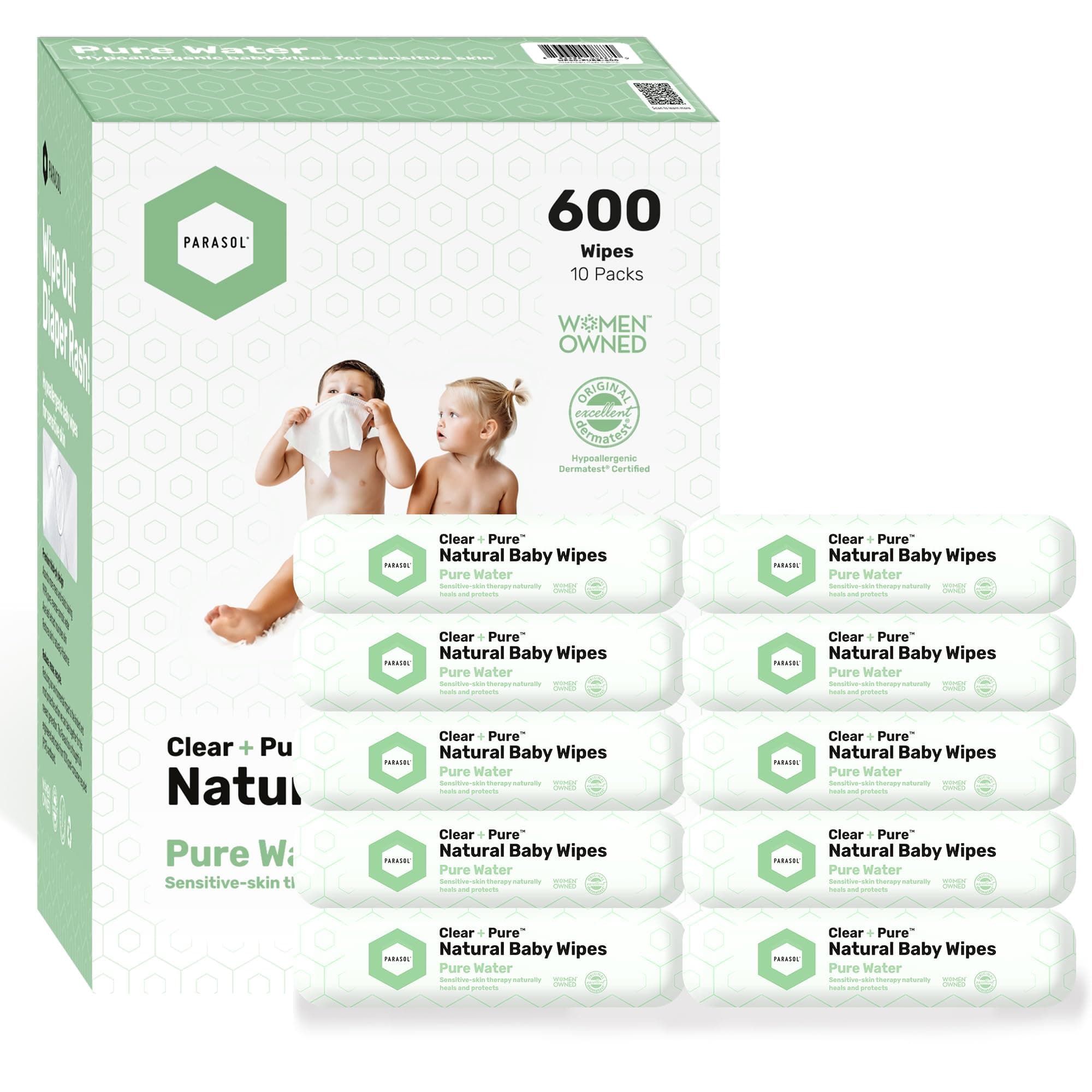 Parasol Clear+Pure Wipes, 600-ct, 600 Count