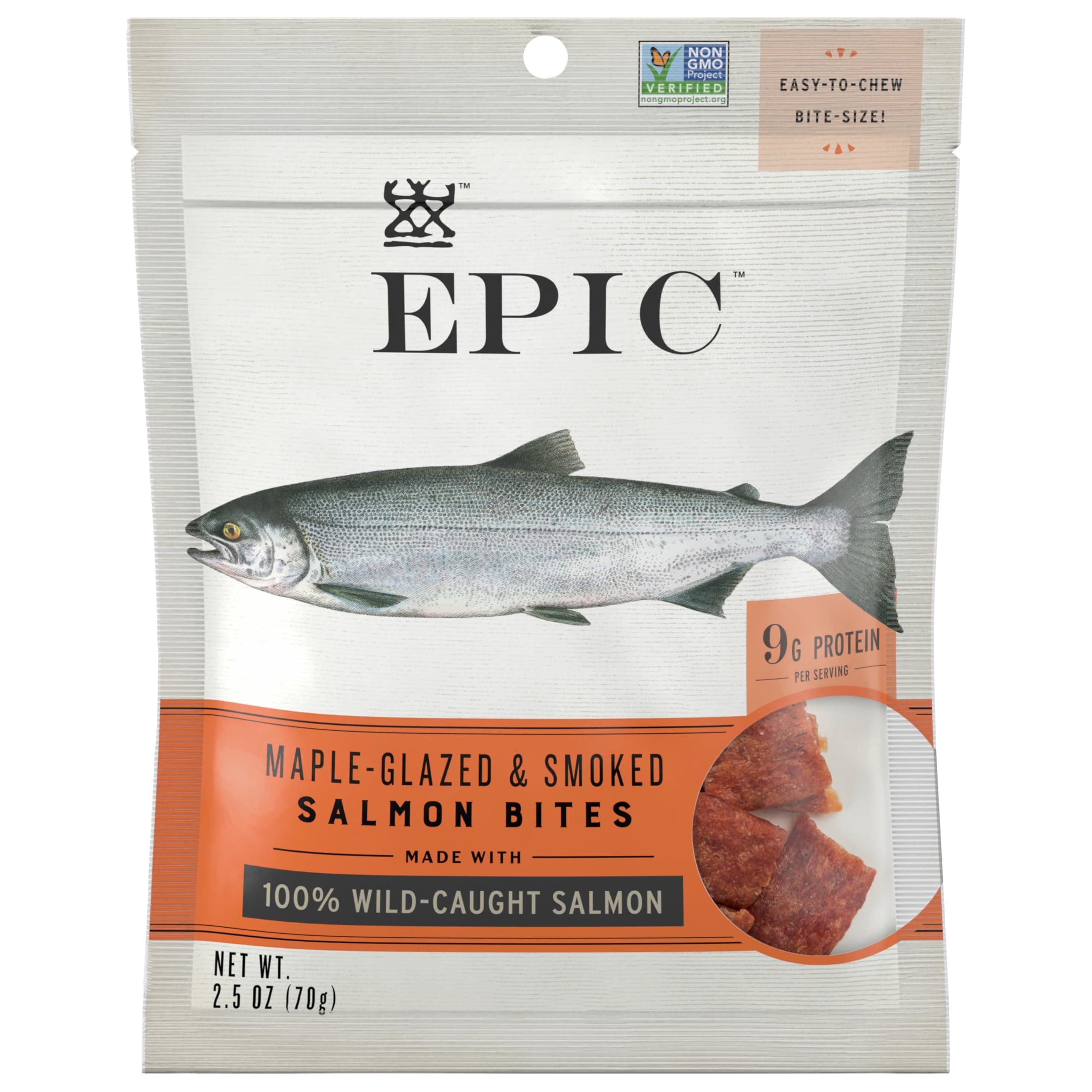 Epic Bar Bites Maple Glaze & Smoke Tender Salmon 2.5 oz (71 g)