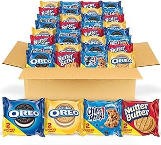 OREO Original, OREO Golden, CHIPS AHOY! & Nutter Butter Cookie Snacks Variety Pack, 56 Snack Packs (2 Cookies Per Pack)