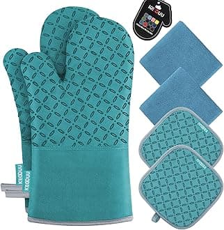 Oven Mitts and Pot Holders 6pcs Set