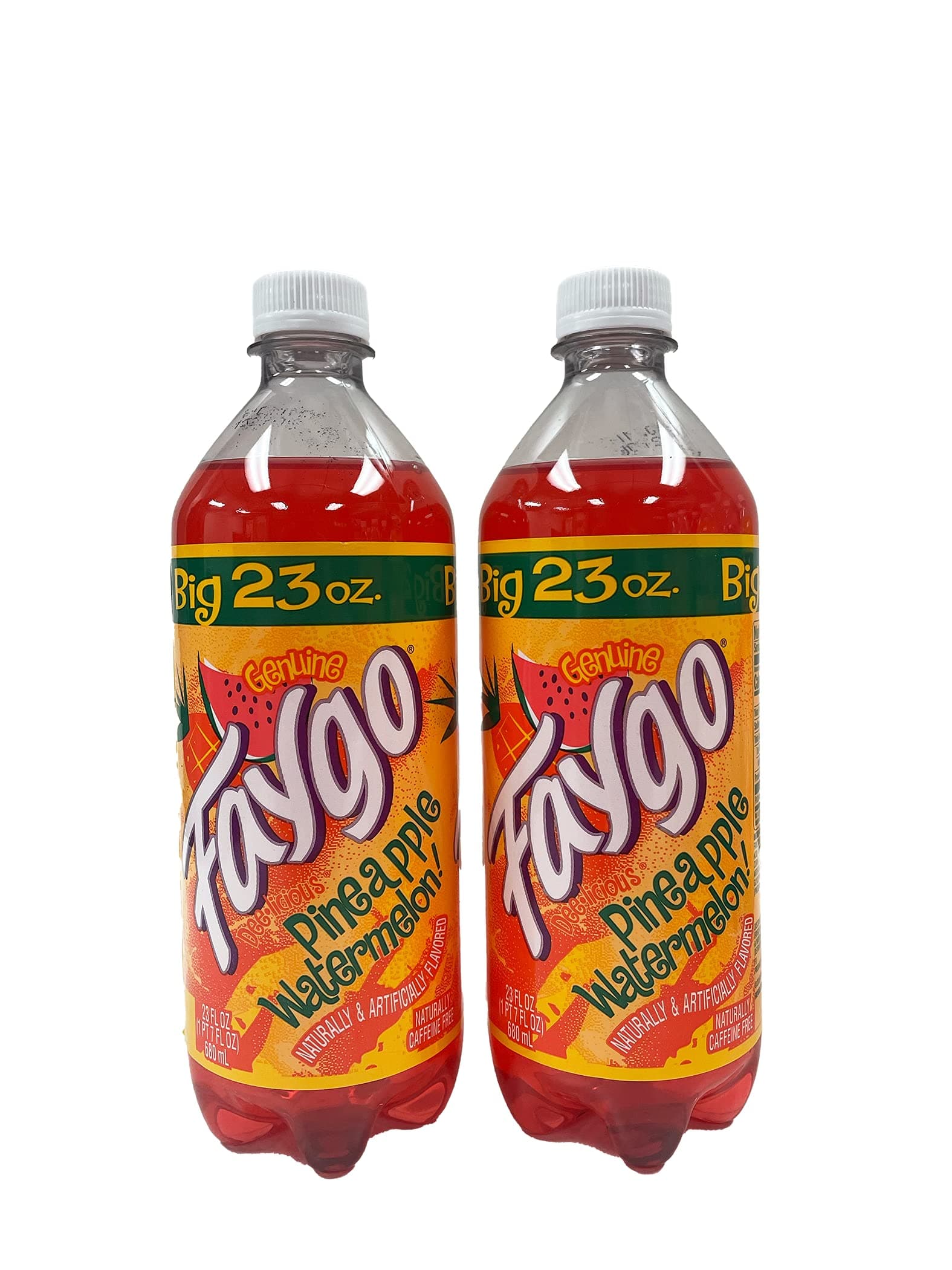 Faygo Pineapple Watermelon 2-Pack 23 Fl Oz Bottle 2 Count