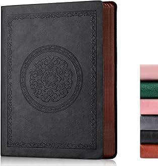 2026 Leather Vintage Journal Notebook,300 Pages,Leather Softcover Lined Journal Notebooks for Women Men,Notebook Journals for Writing Travel,Business,Office,7.1'' X 9.8''