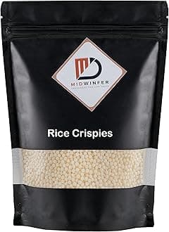 MIdwinfer Plain Rice Crispies (2mm-3mm)- 200g (Glulten Free, Plain Rice Krispies/Crispy/Krispy)