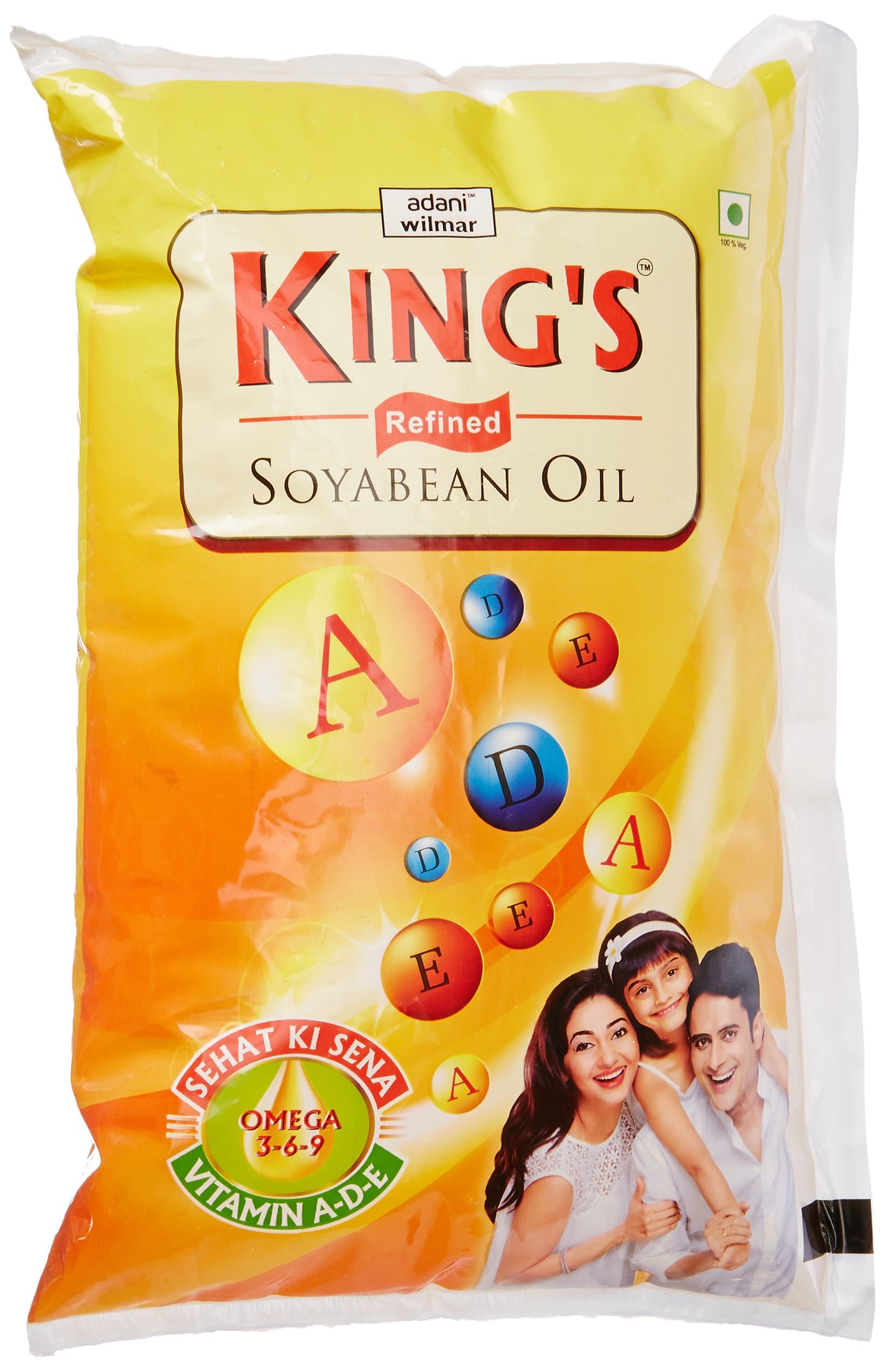 King's Refined SOYA Bean Oil, 1L Pouch