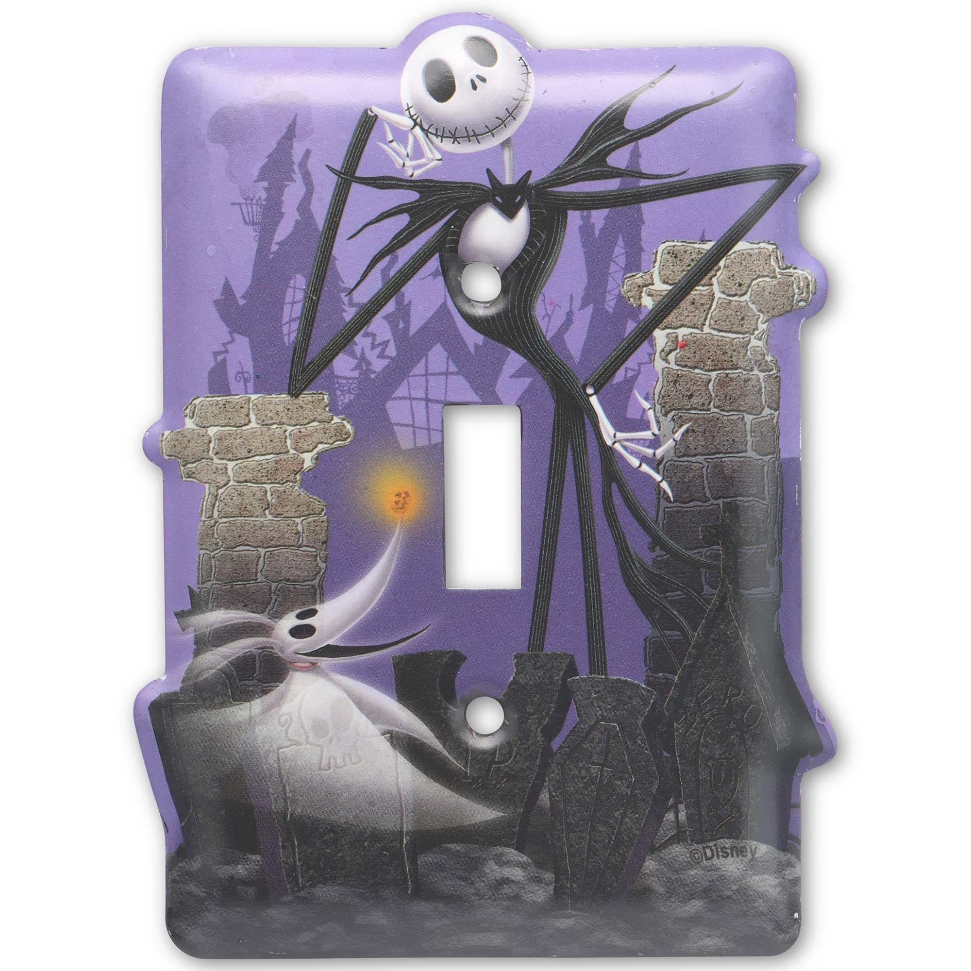 Disney The Nightmare Before Christmas Metal Light Switch Plate - Jack Skellington Switch Plate Decoration for Home
