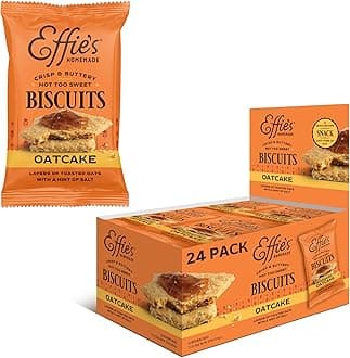 Effie's Homemade Biscuits - Oatcakes - Single Serve Tray - 24 Pack