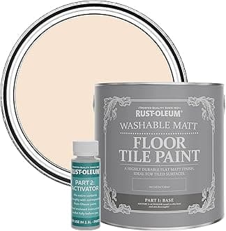 Rust-Oleum Pink Washable Matt Floor Tile Paint - Melrose 2.5L