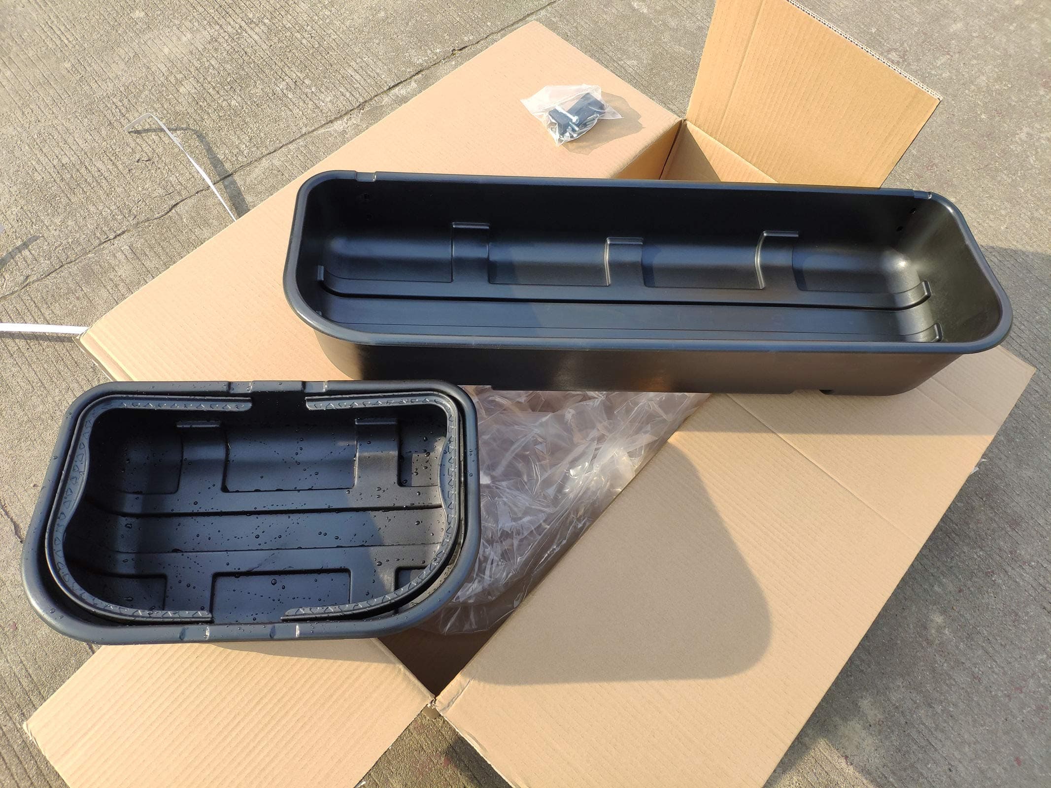 syppo Black Underseat Storage Box Detachable Style (for 2015-2019 Ford F150 Super Crew Cab)