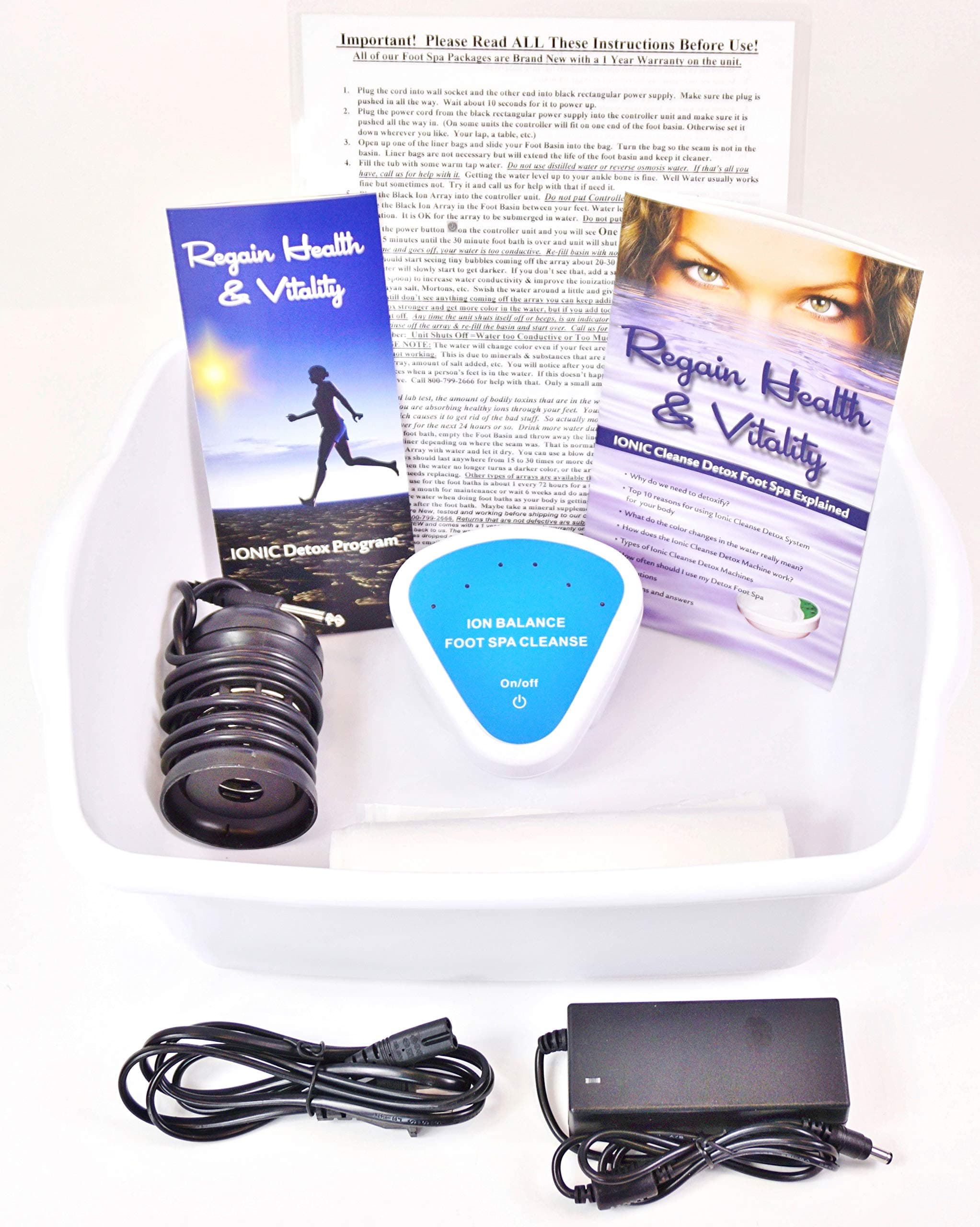 Detox Foot SPA Aqua Chi Ionic Cleanse Detox Foot Bath Spa Unit for Home Use