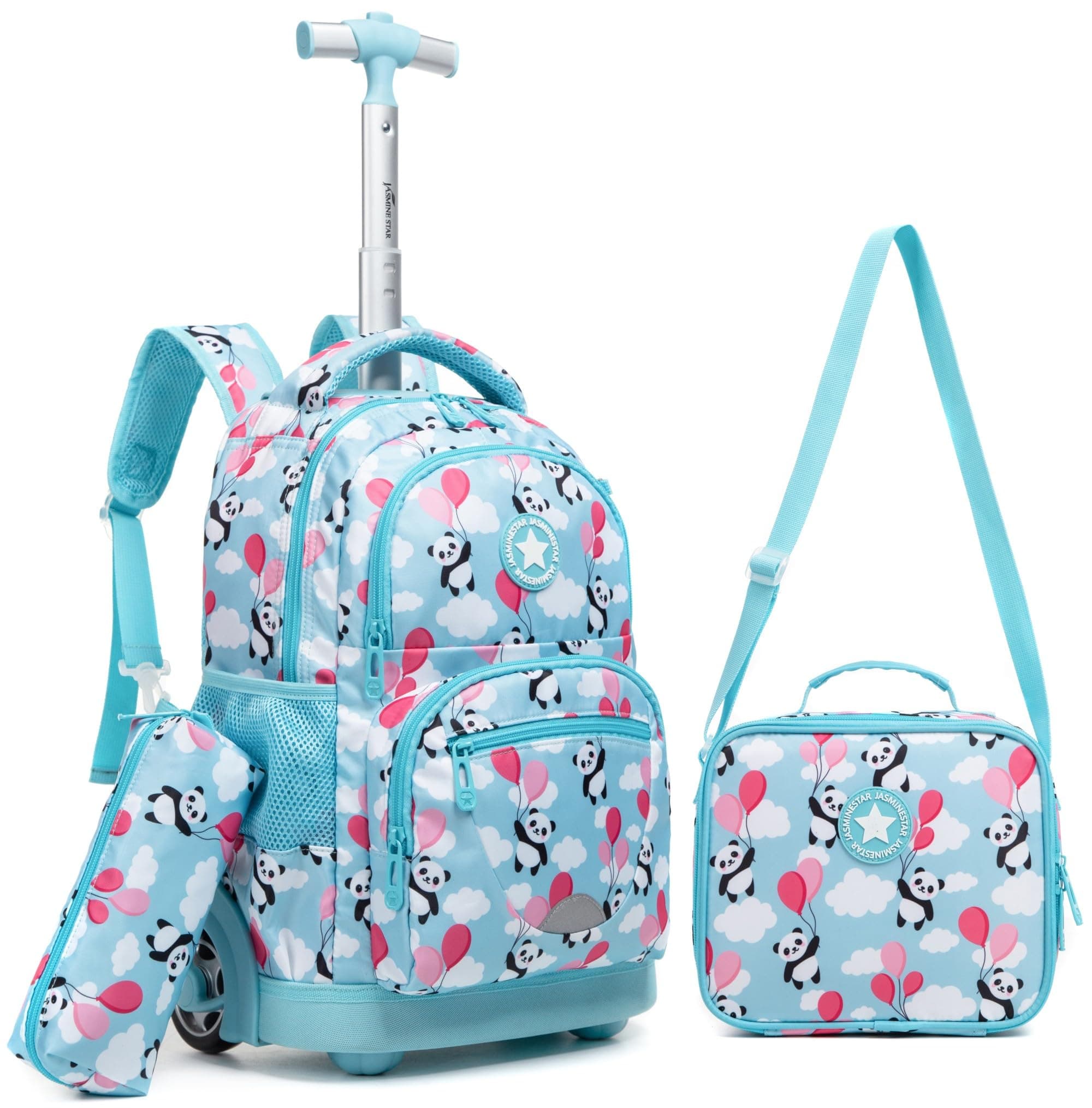 Rolling Backpack 16 inch Kids Wheeled School Backpack Set for Boys and Girls