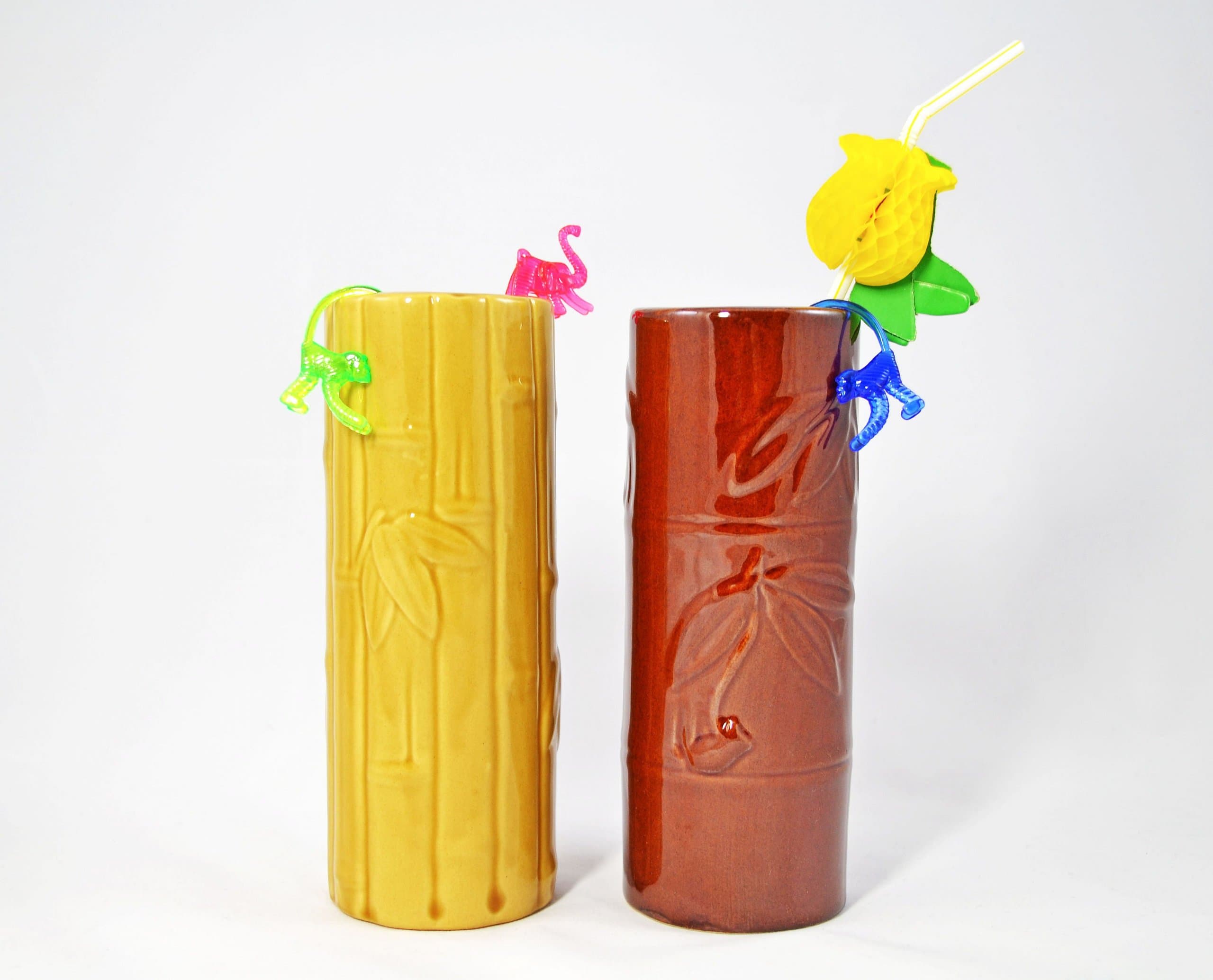 Bamboo Tiki Mug Set of 4