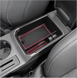 LUWU for 2022 2023 2024 Audi A3 Center Console Organizer 2024 Audi A3 Accessories 2024 Audi A3 Armrest Console Organizer 2024 A3 Audi Armrest Organizer Insert Tray (Red)