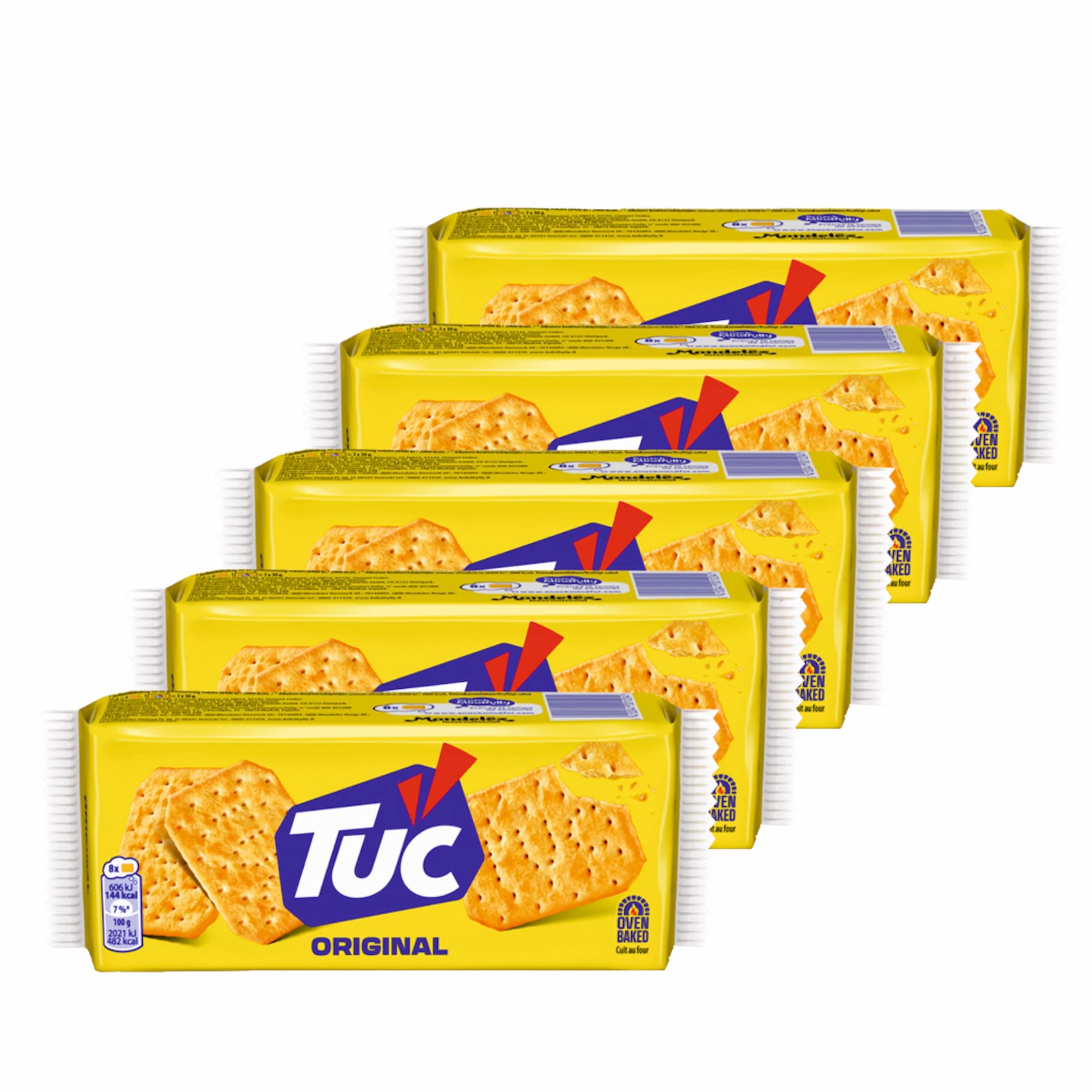 Tuc Snack Crackers - Flavour Original (100 gr) [PACK OF 5]