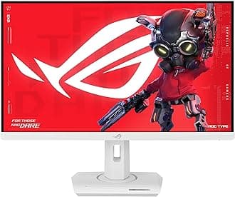 ROG Strix 27” 1440P USB-C HDR Gaming Monitor (XG27ACG-W) - White, QHD, 180Hz, 1ms, Fast IPS, DCI-P3 95%, Extreme Low Motion Blur Sync, G-Sync Compatible, Tripod Socket, AI Gaming, 3yr Warranty