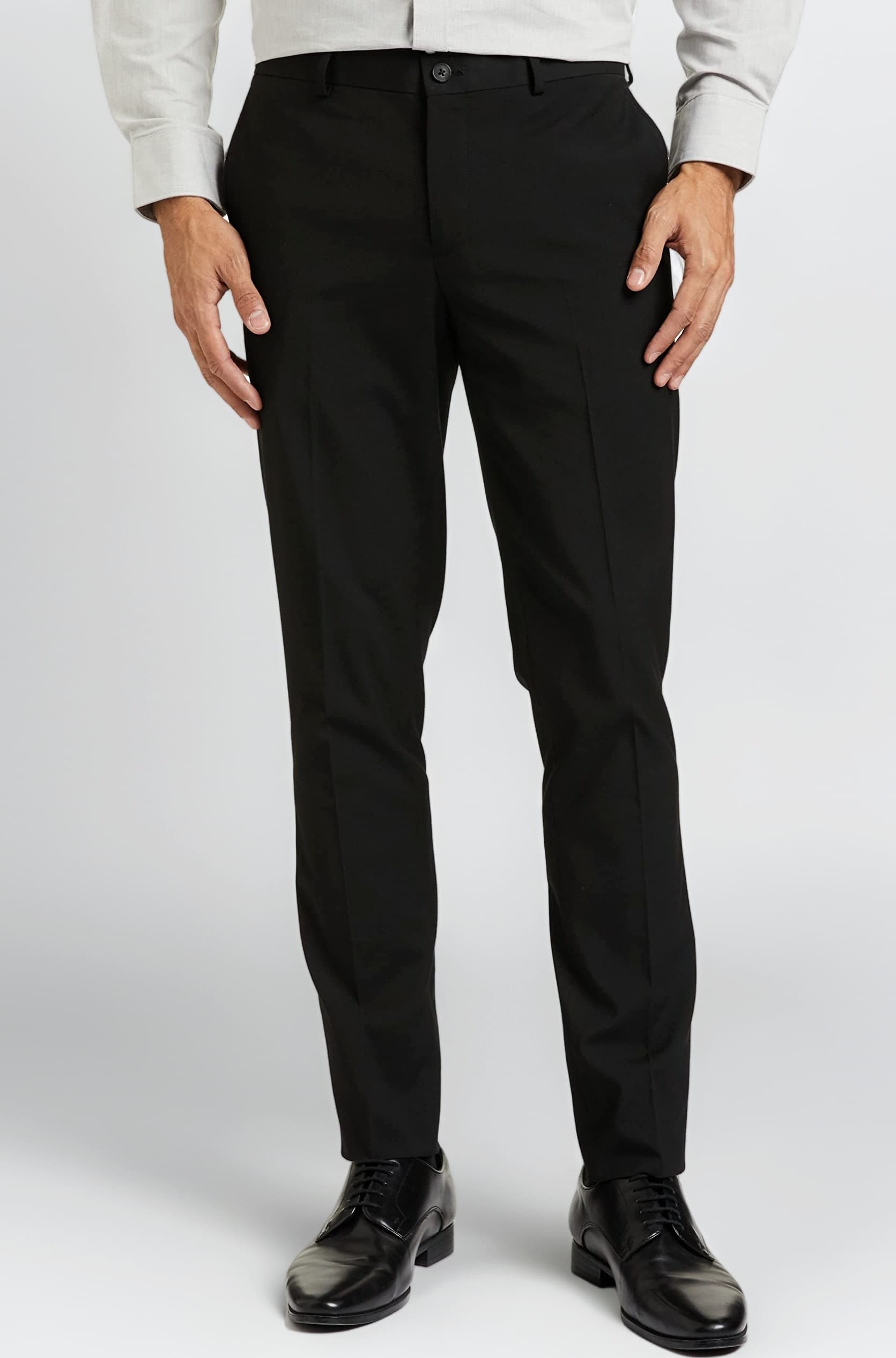 Amazon Brand - Symbol Men's Stretchable Formal Pants | Trousers (Slim Fit)