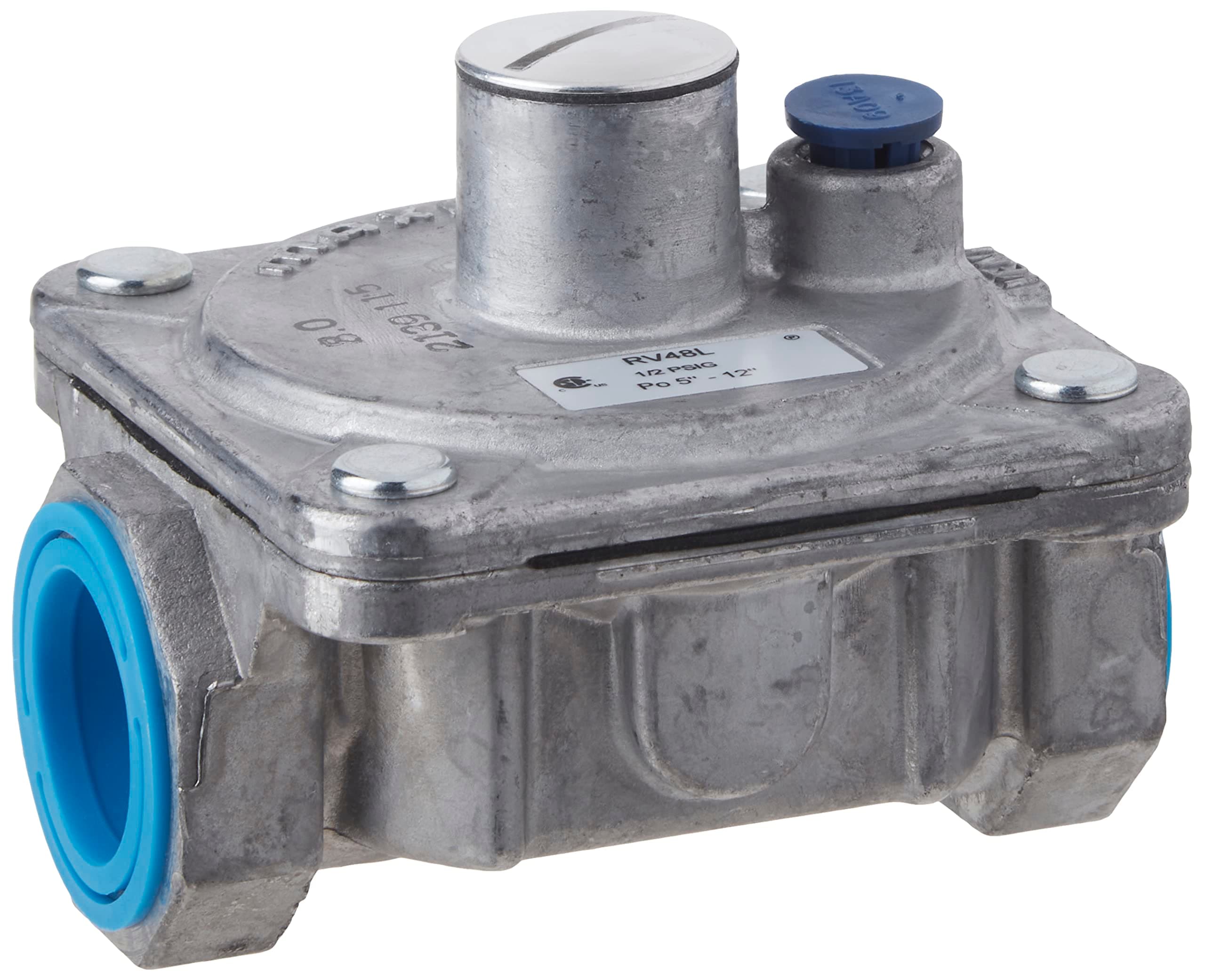 Maxitrol RV48L Liquid Propane Pressure Regulator, 1-1/16" In and Out Opening, 3/4" FPT Thread,1/2 PSIG Inlet Pressure, 5"-12" WC Outlet Pressure