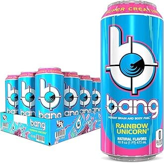 Energy Rainbow Unicorn, Sugar-Free Energy Drink, 16 Fl Oz (Pack of 12) - Packaging May Vary
