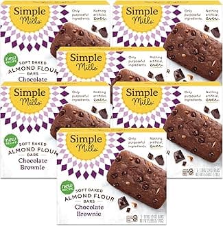 Soft Baked Almond Flour Bars, Chocolate Brownie, Nothing Artificial, Kosher, Grain Free, Gluten Free, 5.99 Ounce (Pack of 6)