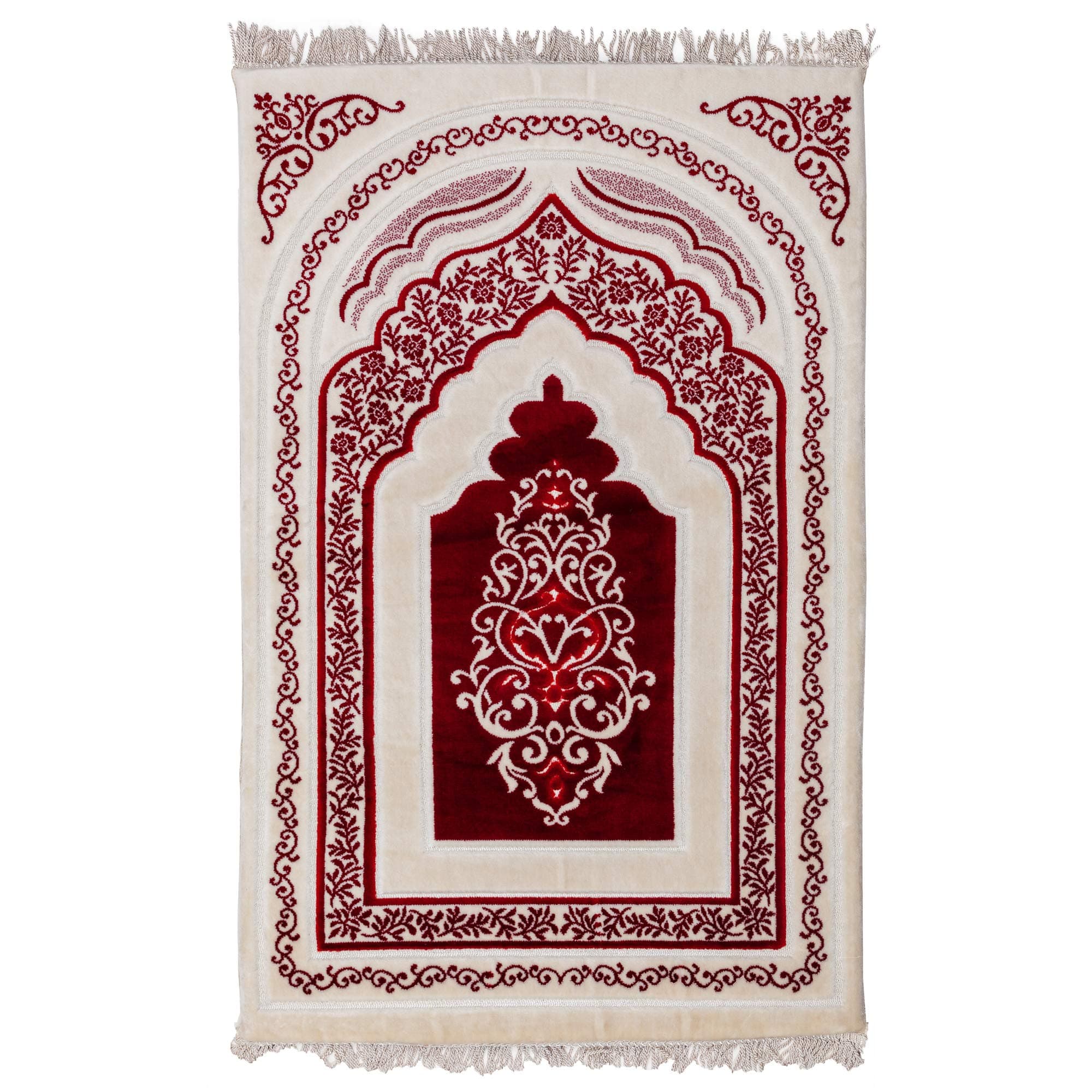 Memory Foam Area Rug & Runners (Prayer Rug) (RED)