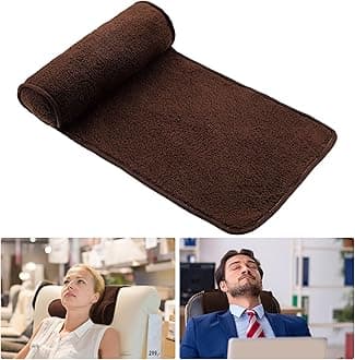 Weysat Neck Head Pillow for Recliner Chair Non Slip Fleece Adjustable Neck Roll Support Headrest Pillow for Travel Home Office Recliner Couch Sofa Armchair(Coffee)