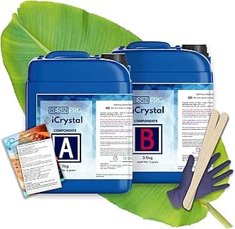 Resin Pro Crystal Clear Epoxy Resin - 10.5kg | Fast Drying, Non-Toxic Clear Epoxy Resin & Hardener for Wood, Fabric, Glass & Paper | DIY Art, Coaster, Mould Casting, Jewellery Making & Surface Coating