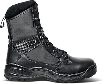 5.11 Tactical Men's Boots, ATAC 2.0 Side-Zip, 8-Inch, Black, Style 12391ABR