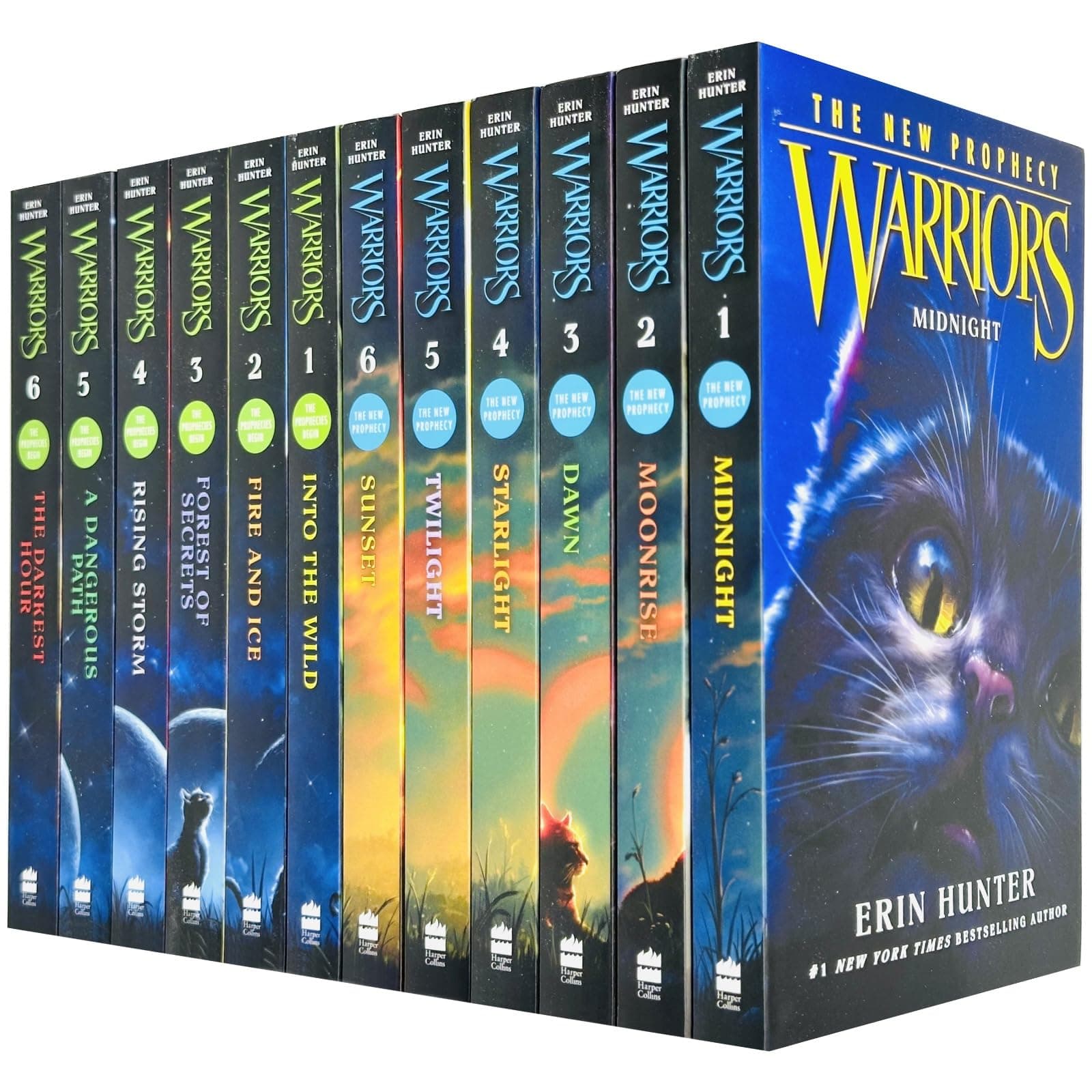 Warrior Cats Volume 1 to 12 Books Collection Set (The Complete First Series (Warriors: The Prophecies Begin Volume 1 to 6) & The Complete Second Series (Warriors: The New Prophecy Volume 7 to 12)