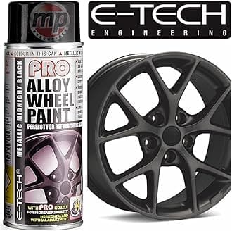 PRO 400ml Aerosol Spray Alloy Wheel Refurbish, Refresh & Customise Paint (Metallic Midnight Black)