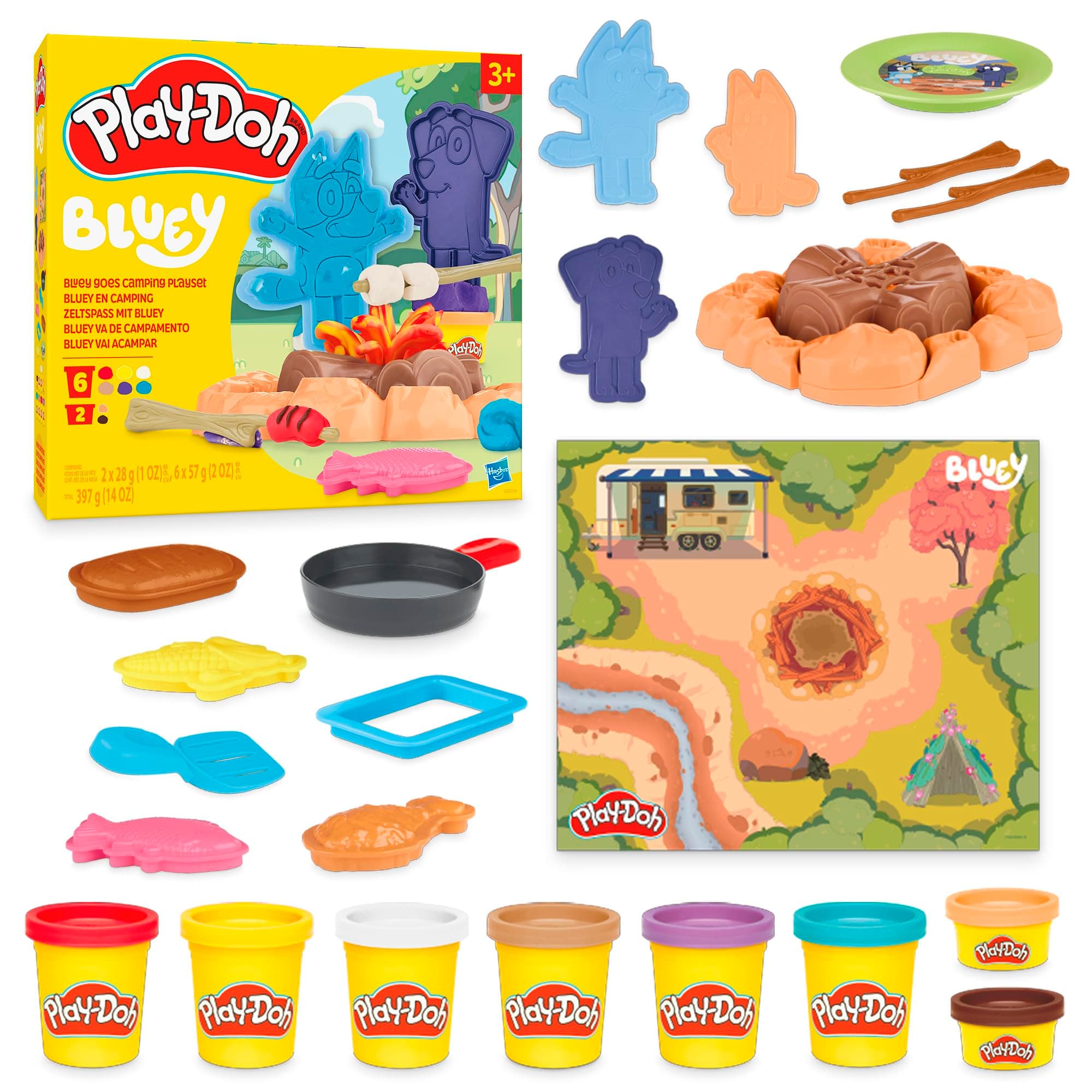 Play-Doh Bluey Goes Camping Playset