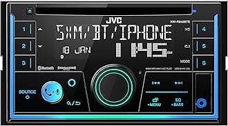 JVC KW-R940BTS Bluetooth Car Stereo Receiver with USB Port – LCD Display - AM/FM Radio - MP3 Player - Double DIN – 13-Band EQ (Black)
