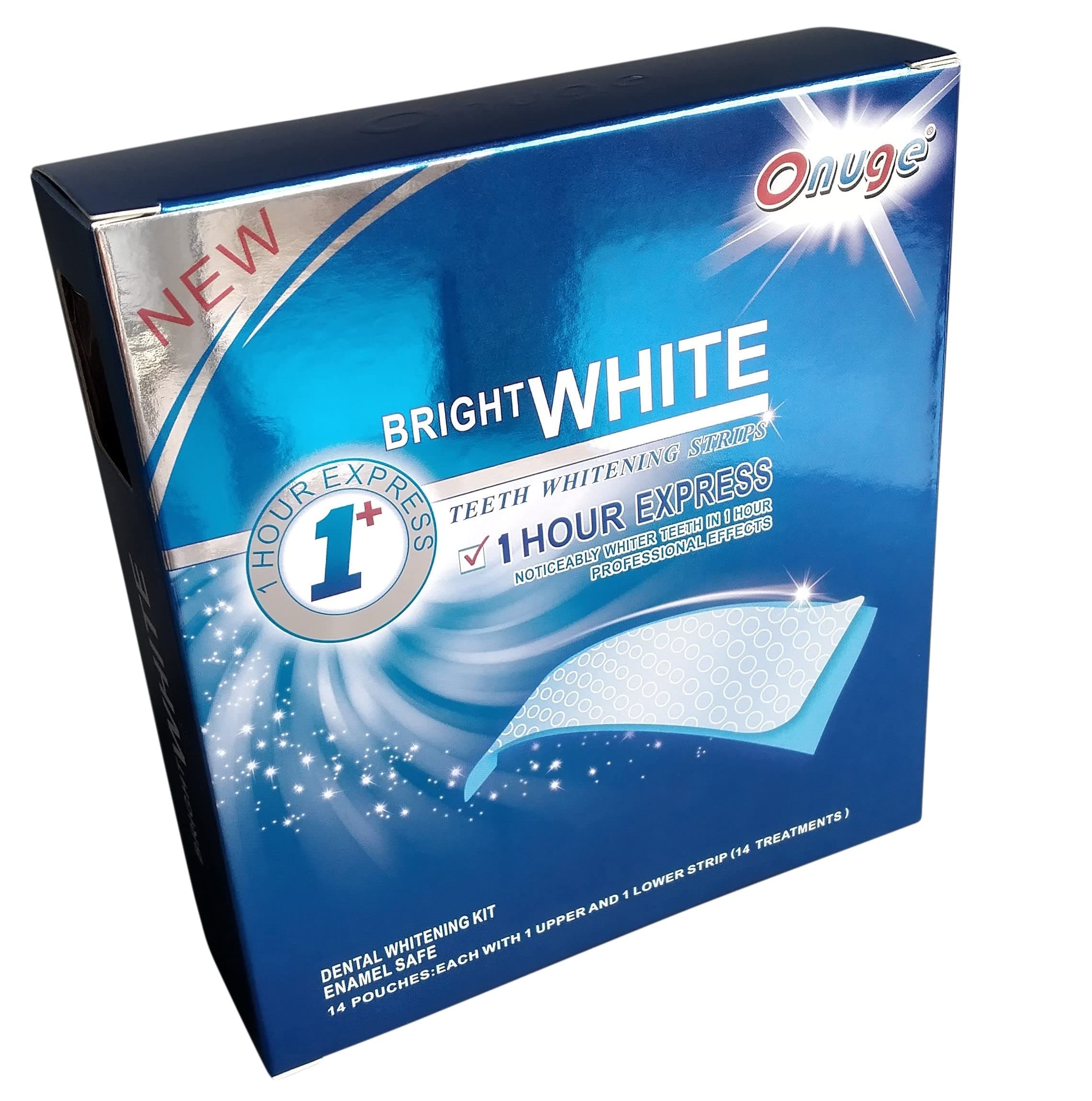 Advanced Teeth Whitening Strips Non-Sensitive Pain-Free 14 Sessions Professional Strength Tooth Bleaching Gel Easy to Use Non-Slip for a Brighter Whiter Smile