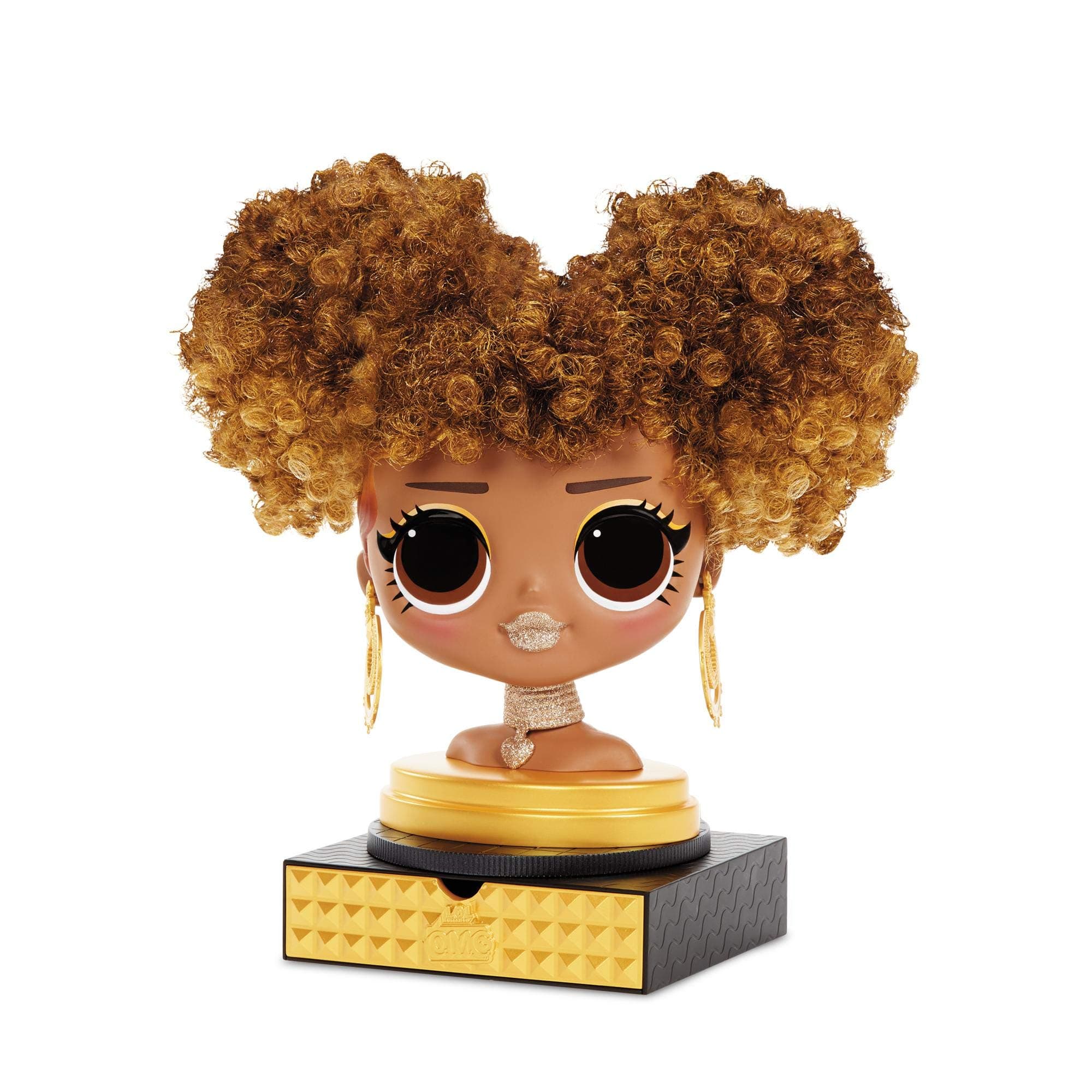 L.O.L. Surprise O.M.G. Styling Head Royal Bee with Stick-On Hair for Endless Styles