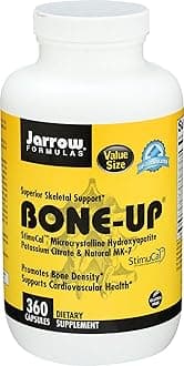 - BoneUp for Bone Density - Vitamin D3 and K2, Calcium Support, 360 Capsules, Promotes Skeletal Nutrition, Up to 60 Days Supply