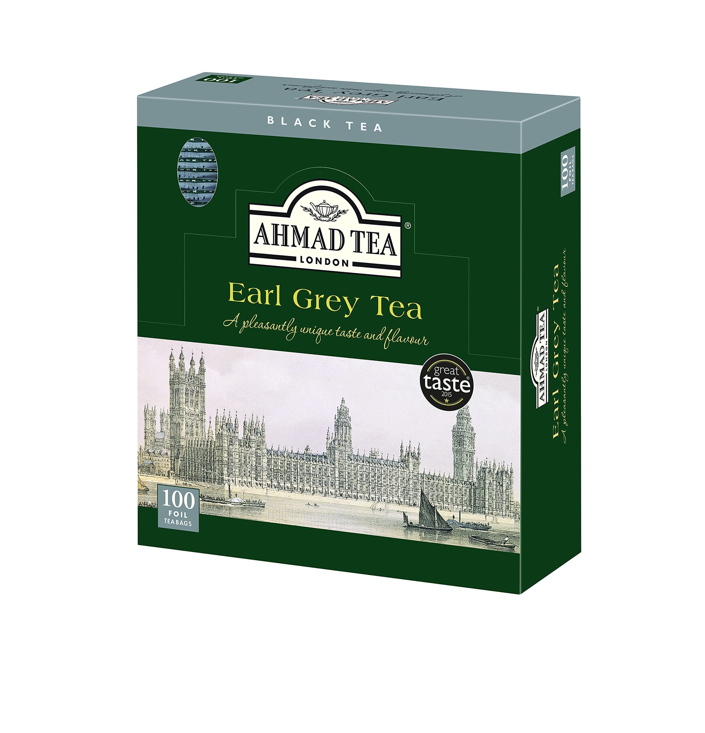 Ahmad Tea Earl Grey foil teabags, 100 Count